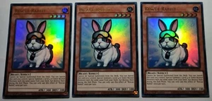 Yugioh! 3x Rescue Rabbit 1st Ed. RA02-EN008 Ultra Rare play set 25th - Picture 1 of 1