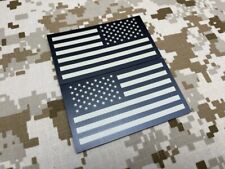 Infrared US Flag Uniform Patch Set Tan & Black Navy SEAL NSWDG US Army Hook