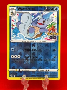 Pokémon TCG Wartortle 016/078 Reverse Holo Pokemon GO! 2022 English Card NM - Picture 1 of 2
