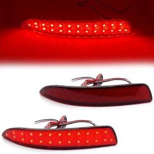 Red Lens Rear Bumper Reflector LED Brake Stop Light For BMW X5 E70 2006-2013 - Picture 1 of 6