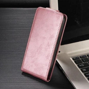 Magnetic Vertical Up and Down Flip PU Leather Case For Sharp Aquos Wish 5 R10 - Picture 1 of 25