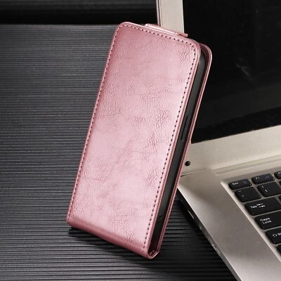Magnetic Vertical Up and Down Flip PU Leather Case For Sharp Aquos Wish 5 R10 - Image 1 of 4