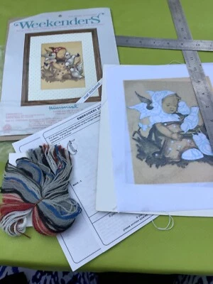 WEEKENDERS Stitchery HUMMAL GIRL BIRDS Collectable EMBROIDERY CROSS STITCH KIT - Image 1 of 4