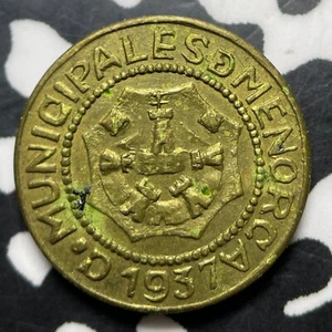1937 Spain Civil War Menorca 10 Centimos Lot#MK317 - Picture 1 of 2