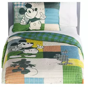 Disney Mickey Mouse QUILT & Sham Twin Set - includes matching sham - Picture 1 of 4