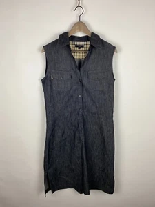 Vintage Burberry London Sleeveless Polo Shirt Cotton Dress Sz US 10 UK 12 ITA - Picture 1 of 18