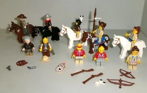 Lego Cowboys and Indians 10 minifigures, horses, weapons - Picture 1 of 5