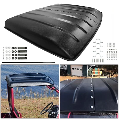 FOR 2005-2023 KAWASAKI MULE 610 600 SX 4X4 BLACK HARD TOP ROOF KAF600-005B - Image 1 of 4