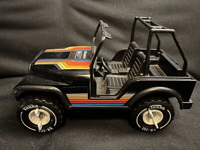VINTAGE TONKA Black CJ7 Jeep XR-101 BF Goodrich T/A HIGHTECH RADIALS - Image 1 of 4