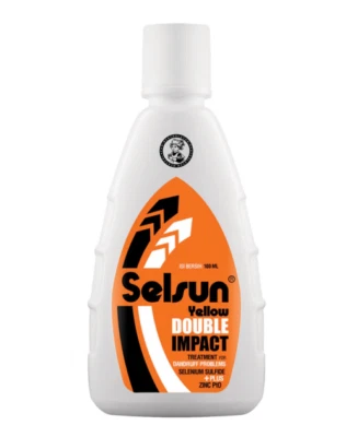 CHAMPÚ TRATAMIENTO CASPA MEDICADO FUERTE DOBLE IMPACTO AMARILLO SELSUN 100 ml Foto 1 de 3