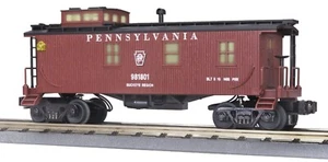 MTH RAIL KING Pennsylvania Railroad PRR Caboose iluminado con lados de madera #30-7722 - Imagen 1 de 4