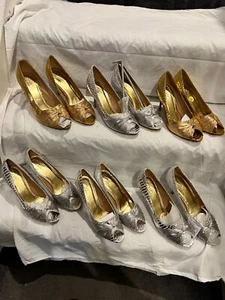 HIGH HEELS SHOES, STILETTOS PEEP TOE, JOB LOT, BARGAIN X 6, SEE DESCRIPTION - Picture 1 of 7