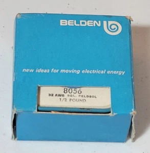 VTG NEW 1/2 POUND SPOOL BELDEN "Beldsol" #8056 #32AWG, Complies with MIL-W-583  - Picture 1 of 4