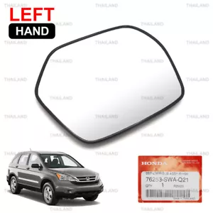 Fits Honda Cr-V Crv 2000cc 2007 - '11 Left Side Wing Mirror Glass Len Chrome - Picture 1 of 8