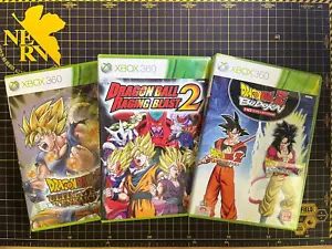 Lot 3 Dragon Ball Z Ulitmate Tenkaichi Budokai HD Raging Blast 2 XBox 360 NTSC-J - Picture 1 of 13