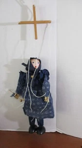 MARIONETA MARIONETA ABUELA SEÑORA VIEJA MADERA VINTAGE - Imagen 1 de 4