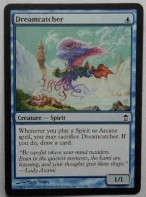 MAGIC THE GATHERING 2005 SAVIORS OF KAMIGAWA BLUE DREAMCATCHER CREATURE ENG CARD - Image 1 of 2