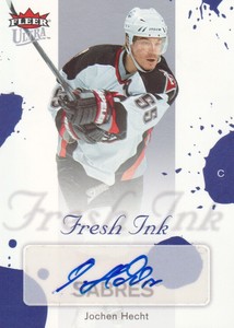 2005-06 Fleer Ultra Hockey Fresh Ink #FI-JH Jochen Hecht AUTO
