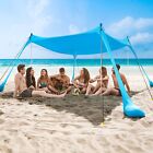 COMMOUDS Beach Tent Canopy 10x10FT, UPF50+ Pop Up Beach Sun Shade, Portable