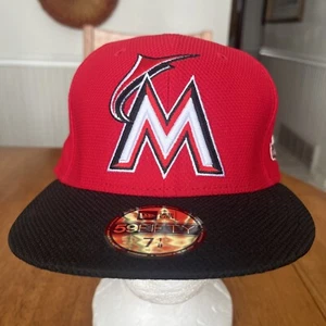 Miami Marlins New Era Hat 7 1/8 Fitted Cap All Star Game 2015 Patch - Picture 1 of 7