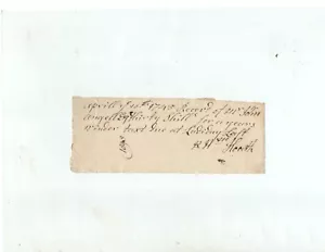1743 document tax receipt paid by John Angell -- signed by a man named Hoerth - Picture 1 of 2