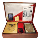Vintage Zenith Portable Transistor Radio Deluxe Royal 500 Dans Boîtier & Accessoires