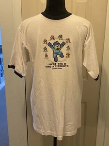 Vintage Mega Man Shirt 2004 Beat 8 Master Robots Capcom Videospiel XL 2000er Megaman - Bild 1 von 3