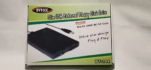 BYTECC BT-144 Slim USB External Floppy Disk Drive 3.5" - Picture 1 of 13