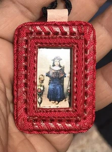 Santo Niño De Atocha Collar Escapulario Pitiado Color Rojo - Picture 1 of 1