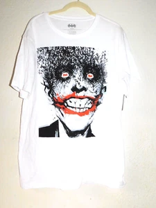 Batman Joker Mens T Shirt Large 42 44 White Tshirt - Picture 1 of 4