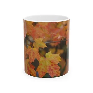 Herbstblätter Keramiktasse, (11oz, 15oz) Cottagecore - Bild 1 von 9