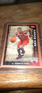 2008-09 Fleer Derrick Rose Rookie Card Chicago Bulls #201 - Picture 1 of 2