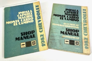 Chevrolet Impala Caprice Malibu Monte Carlo El Camino 1982 Shop Service Manual - Foto 1 di 9