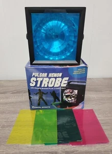 Strobe Light Stroboscope 4 Color Gels Variable Flash Speed - Party Disco - Picture 1 of 5