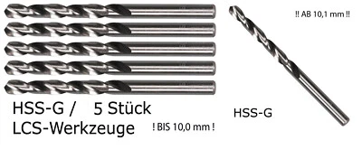 Spiralbohrer HSS-G  8,1mm - 25,0 mm x 0,1mm Metallbohrer Bohrer auch reduziert - Bild 1 von 4