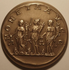 Grande Médaille Banque Européenne d'Investissement BFI, EIB, 1958 1968 !! - Picture 1 of 2