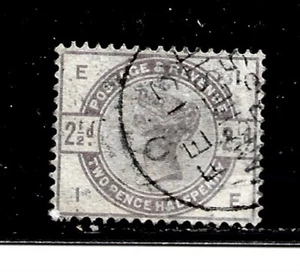 Great Britain Stamp- Scott-# 100/A46-2p-Canc/LH-1884-NG-Perf.14 - Picture 1 of 2