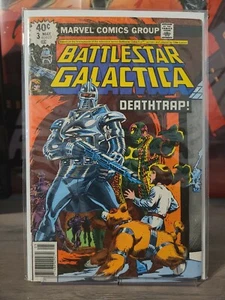 Battlestar Galactica Issue #3 🛸 (Marvel 1979) Rare Newsstand! FN - Picture 1 of 7