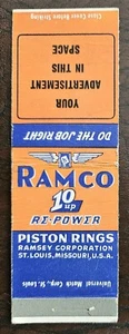 Ramco Piston Rings St. Louis Missouri "Matchcover" - Picture 1 of 2