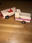 Ensemble de luxe vintage Barbie 1982 Travelin' Trailer #5514 Jeep OOAKS pièces cassées