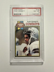 Tony Dorsett #160 PSA calificado casi nuevo-como nuevo 8 (1979 Topps) - Imagen 1 de 6