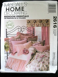 McCall 2616 Home Decor BEDROOM ESSENTIALS fabric sewing pattern UnCut FF 2000 - Picture 1 of 5