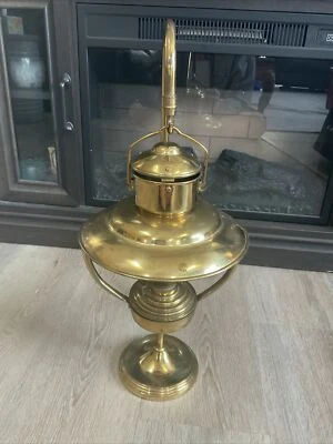 Nautical Marine Trawler Brass Ship Lantern Clipper Oil Lamp Light - Image 1 of 4