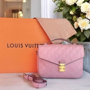 LOUIS VUITTON Metis Pochette Empreinte Pink Shoulder Crossbody Rose BOX DUST BAG - Picture 1 of 24