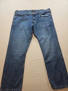 Pantalones de mezclilla Lee Blue para hombre 38x30 cómodos elásticos calce ajustado pierna recta elásticos - Imagen 1 de 14
