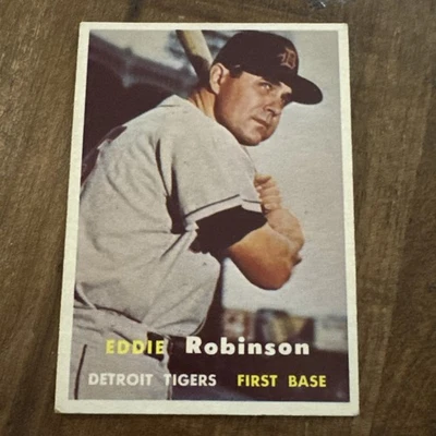 1957 Topps  #238 Eddie Robinson EX Detroit Tigers - Image 1 of 4