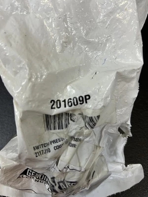 Nuevo interruptor de presión de nivel de agua para lavadora Speed Queen genuino OEM 201609P Foto 1 de 2