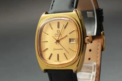 Vintage 1978 Omega Seamaster Cal.1342 Push Crown Gold  Quartz Mens Watch [Exc+4] - Image 1 of 4