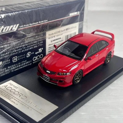 1/43 Hi-Story Honda Accord EURO R CL7 2005 Red MUGEN HS128RE - Image 1 of 3