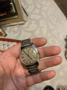 VTG Timex Viscount Automatic 47550-03275 Men’s Date Watch 34mm Working - Picture 1 of 10